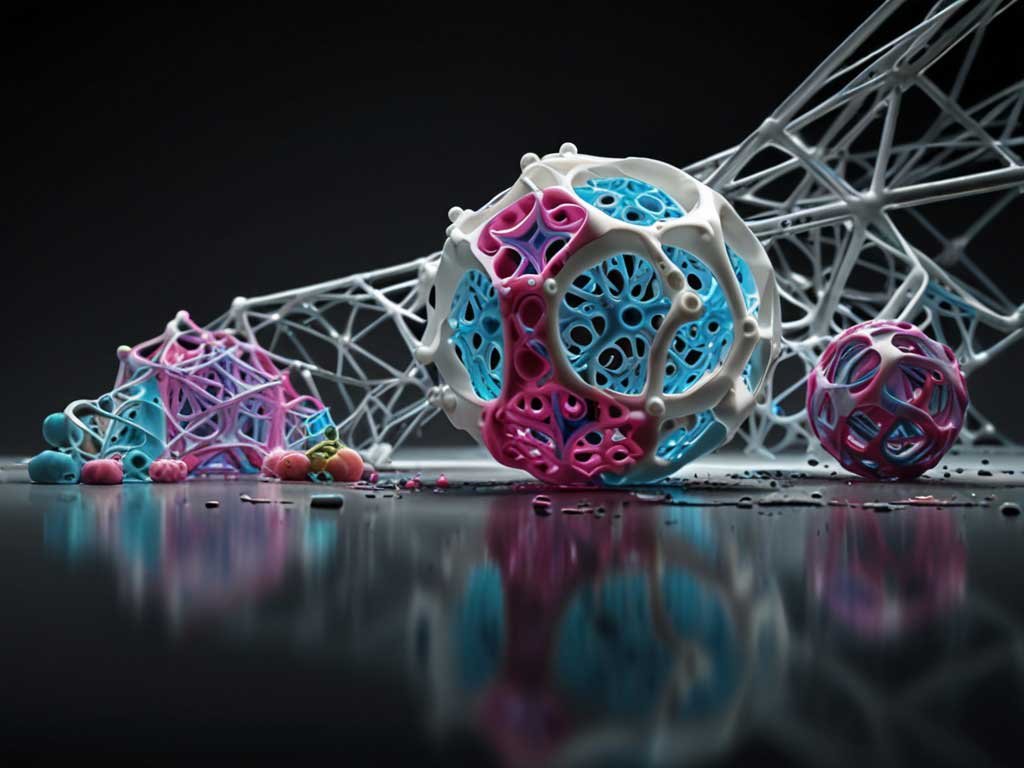 Imagem simulando impressões 4D no futuro